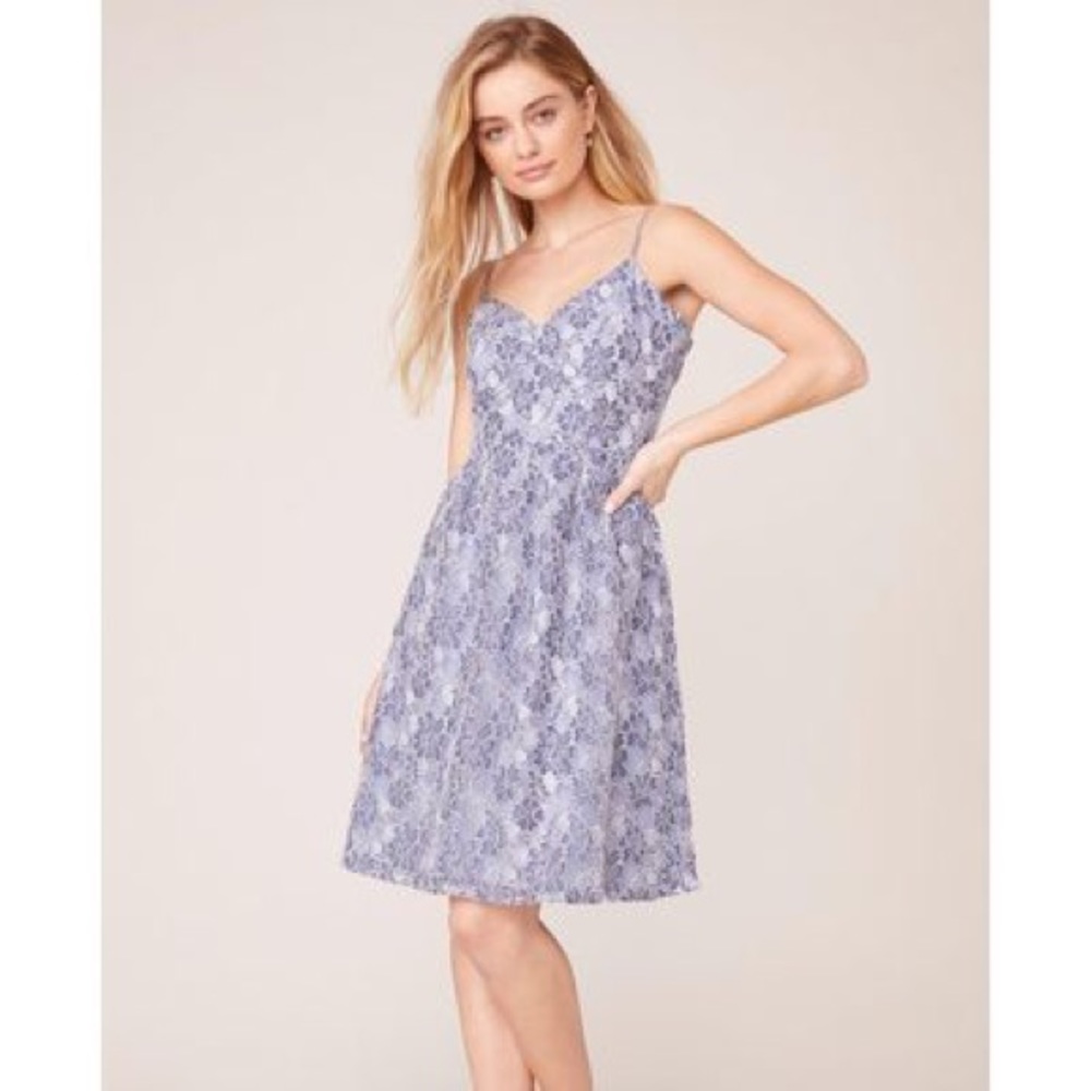 Jack by BB Dakota Lavender Lace Midi Dress